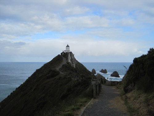 The Walk Up to Nugget Point